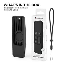 Silikondeksel til Apple TV 4K (4. generasjon, 5. generasjon) TV HD AirTag 2-i-1