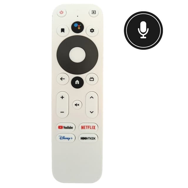Fjärrkontroll Ersättning för Onn Android TV 4K UHD Box Voice Remote