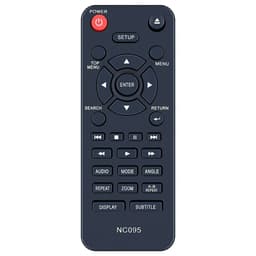Fjernkontroll erstatning for NC095 for Sanyo DVD-spiller