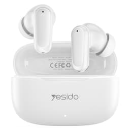 YESIDO Trådlösa Hörlurar In-Ear Bluetooth Stereohörlurar Touch Control - Vit