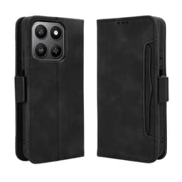 Til Honor 400 Smart 5G Case Pung Etui Shell Telefon Case Ekstra kort - Sort