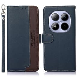 KHAZNEH Plånboksfodral till Xiaomi Redmi Note 15 Pro - Blå/Brun