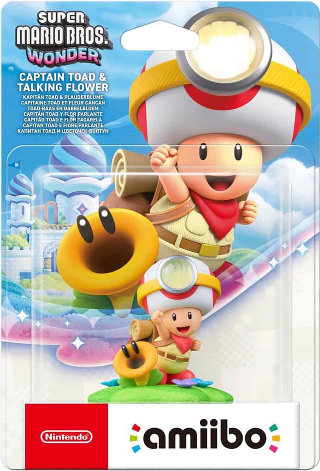 Amiibo karaktär - Super Mario Collection - Captain Toad & Talking Flower