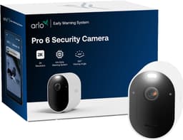 Arlo Pro 6 sikkerhedskamera sæt (3 pak, hvid)