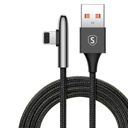 SiGN USB-A till Lightning kabel Gaming kabel 2m 2.4A - Svart