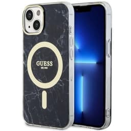 Guess Mobilskal till iPhone 14 Plus MagSafe Marble - Svart