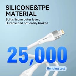 Wozinsky USB-C till Lightning kabel PD 27W 1m - Vit