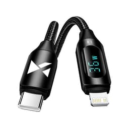 Wozinsky USB-C till Lightning kabel 1m - Svart
