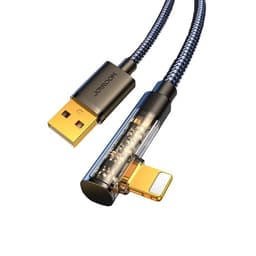 Joyroom Angled USB-A till Lightning kabel 1.2m - Svart