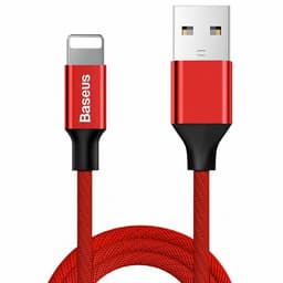 Baseus Yiven USB-A till Lightning kabel 1.8M - Röd