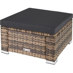 tectake Pall Bitonto i konstrotting med dyna 53 x 53 x 26 cm Natur