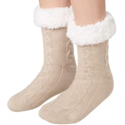 tectake Raggsockor med mönster beige