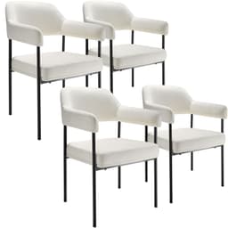 Lenestol Doé, polstret, stålben