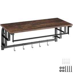 Vaateteline Westwood 66x30x27cm - Teollinen tumma puu, maalaismainen