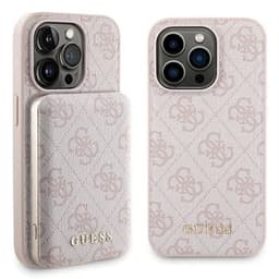 Guess Mobilskal till iPhone 14 Pro Med Powerbank 5000mAh Magsafe Metal Logo
