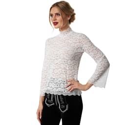 tectake Blus Hannerl XXL, vit