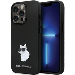 KARL LAGERFELD telefontaske til iPhone 14 Pro silikone C metalstift