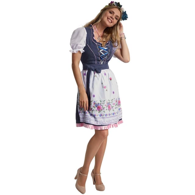 tectake Maskeraddräkt mini-dirndl oktoberfestklänning Garching modell 2 ...