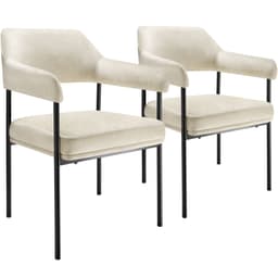 Lenestol Doé, polstret, stålben