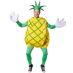 tectake Maskeraddräkt ananas XL, gul/grön