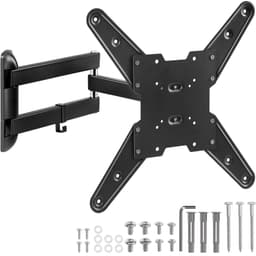 tectake TV-ophæng for 26-75 tommer (Vipbar + Svingbar) 61 x 41 x 41 cm Sort