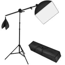 Valokuvausvalaisin + softbox malli 2 kantolaukulla varustettuna -