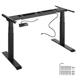 tectake Hæve sænke stel Denis 110-190x68x58-123cm 190 x 68 x 123 cm Sort