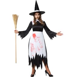 tectake Halloween heks kostume XL