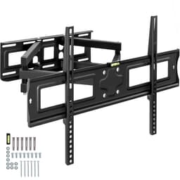 tectake TV-ophæng for 32-100 tommer (81-254 cm) (Vipbar + Svingbar) 52 x 65 x 40 cm Sort