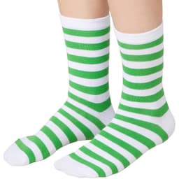 tectake Julsockor randiga vitt-grönt