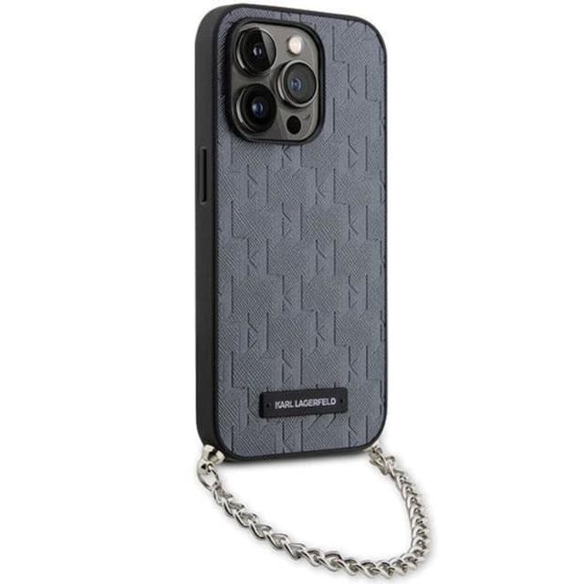 KARL LAGERFELD telefontaske til iPhone 14 Pro monogramkæde