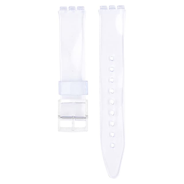 PVC Ersättningsarmband för Swatch Transparent 17 mm