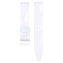 PVC Erstatning Klokkereim for Swatch Gjennomsiktig 16 mm