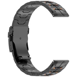 Titanium metall klokkerem kompatibel med Huawei GT6 Pro og Huawei Watch 4Pro - 22mm foldespenne Sort