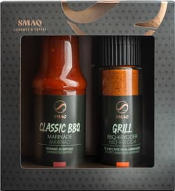 SMAQ BBQ marinade og krydderigaveæske 8006 (sort)
