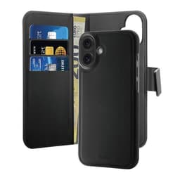 Puro iPhone 16 Plus Plånboksfodral 2-in-1 Detachable - Svart
