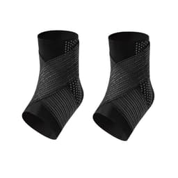 Sportsankelstøtte (oppgradert silikonstropp) Sort XL