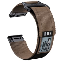 Garmin Fenix 8 nylonvevd reim Brun 22 mm