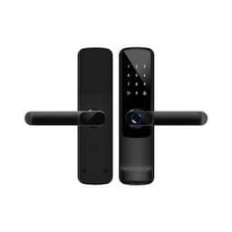 Tuya WiFi Smart Dörrlås - Svart Aluminiumlegering Fingeravtryck & Appk