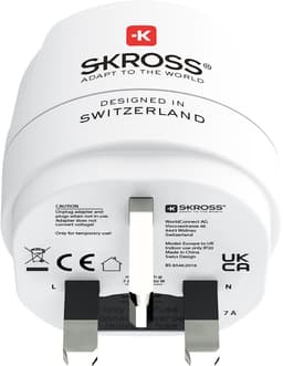 SKROSS Europa til UK rejseadapter 2012207