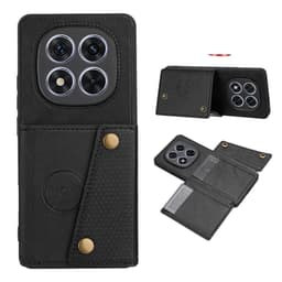 SKALO PU-Läder 2-Kortfack Skal för Xiaomi Redmi Note 15 Pro 5G - Svart
