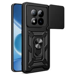 SKALO Armor Metallring Kameraslider Skal för Xiaomi Redmi Note 15 Pro+ 5G - Svart