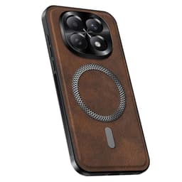 SKALO PU-Läder Skal för Xiaomi Redmi Note 15 5G - Brun