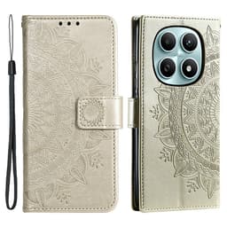 SKALO Mandala Plånboksfodral för Xiaomi Redmi Note 15 5G - Guld