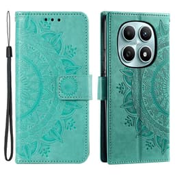 SKALO Mandala Plånboksfodral för Xiaomi Redmi Note 15 5G - Turkos