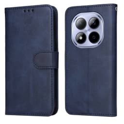 SKALO PU-läder Plånboksfodral för Xiaomi Redmi Note 15 Pro 5G - Blå