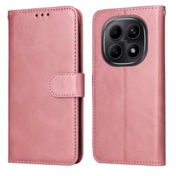 SKALO PU-läder Plånboksfodral för Xiaomi Redmi Note 15 5G - Rosa