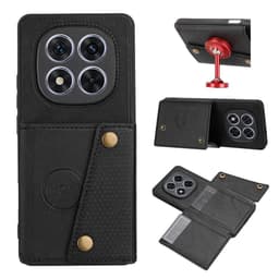 SKALO PU-nahkakotelo, 2 korttipaikkaa Suojakuori sopii Xiaomi Redmi Note 15 5G - Musta