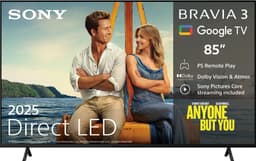 Sony 85” Bravia 3 4K LED smart TV (2025)