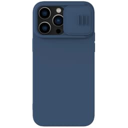 Nillkin Mobilskal till iPhone 14 Pro Max CamShield Silky Silikon - Blå